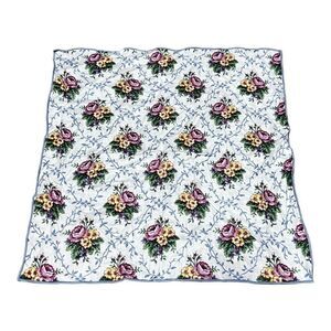 Longaberger Floral Napkin Replacement Rose Vine Trellis Single Pink Flowers